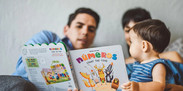 parent reading to child