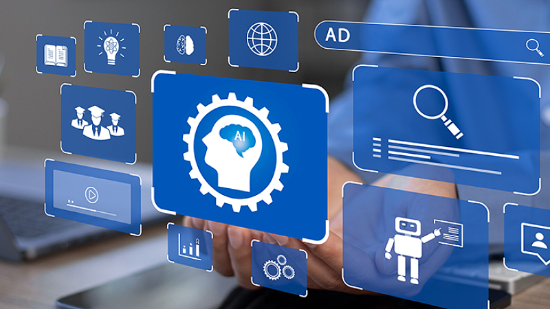 someone working on laptop and doing research